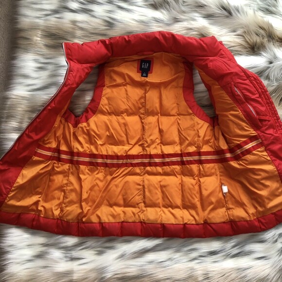 GAP Women's Puffer Vest Size Small Pockets Zip - Picture 6 of 6